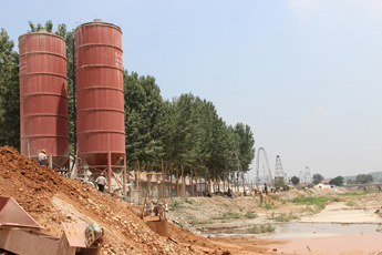 东矿区帷幕注浆现场